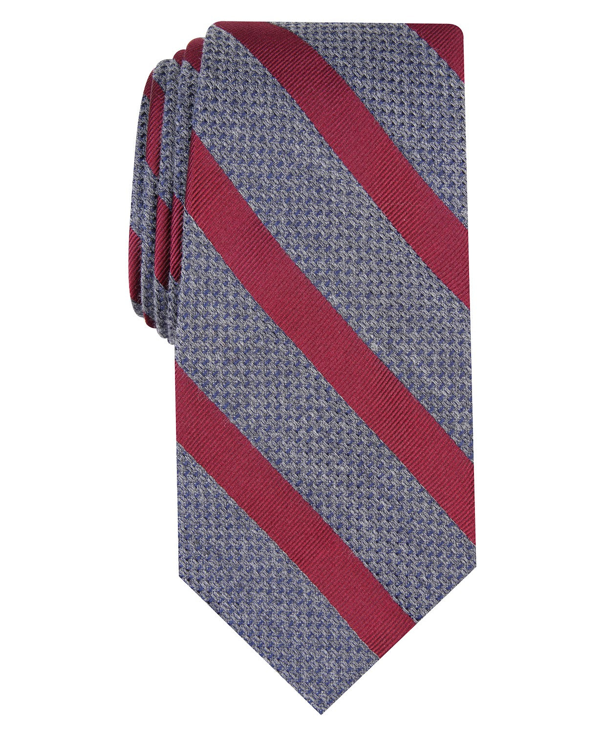 Tasso Elba Men's Teramo Stripe Tie Navy Size Regular