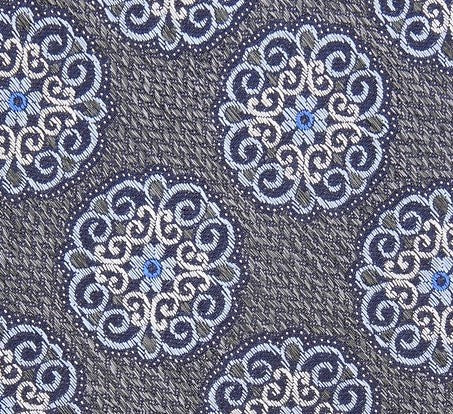 Tasso Elba Men's Classic Medallion Tie Gray Size Regular