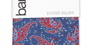 Bar III Men's Sorrento Paisley Pocket Square Navy Size Regular