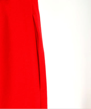 Bar III Women's Cropped Kick Flare Pants Red Size 10