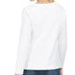 Karen Scott Women's  Lace-Up French Terry Sweatshirt White Size Medium
