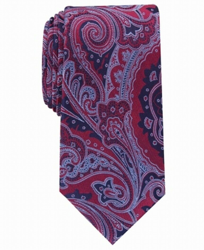 Tasso Elba Men's Cavour Paisley Tie Red Size Regular