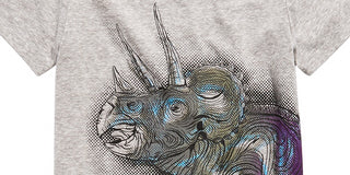 Epic Threads Men's Little Boys Triceratops T-Shirt Gray Size 6