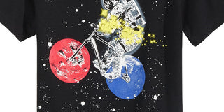 Epic Threads Men's Little Boys Astronaut Glow in the Dark T-Shirt Black Size 7