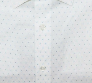 Alfani Men's Dress Shirt Slim Fit Triangle-Print White Size 14-32-33