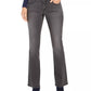 Style & Co Women's Light Wash Embroidered-Pocket Bootcut Jeans Black Size 18