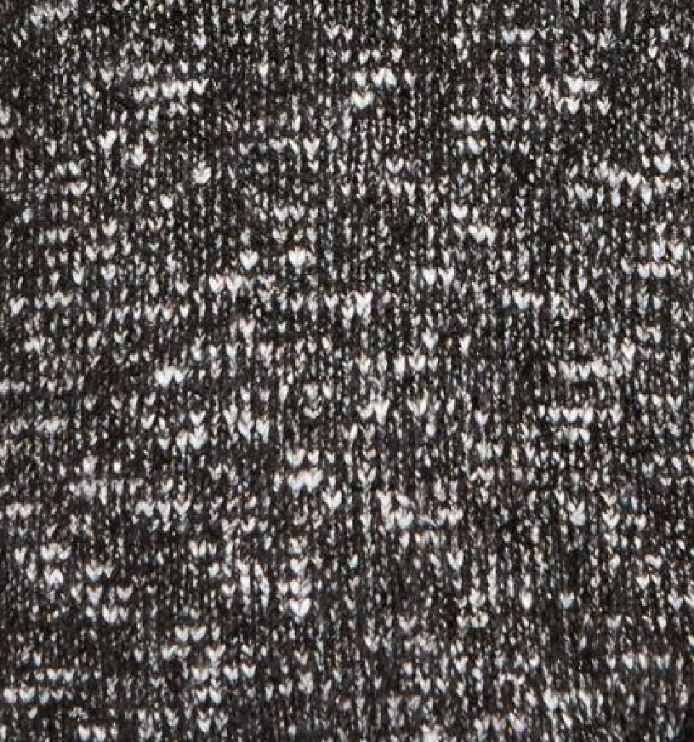 Style & Co Women's Marled Eyelash-Texture Sweater Black Size Small