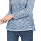 Style & Co Women's Marled Eyelash-Texture Sweater Blue Size X-Small