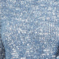 Style & Co Women's Marled Eyelash-Texture Sweater Blue Size Medium