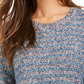Style & Co Women's Striped Sweater Navy Size XX-Large