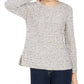 Style & Co Women's Striped Sweater Lt/Pas Gry Size Small