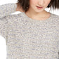Style & Co Women's Striped Sweater Lt/Pas Gry Size Small