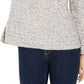 Style & Co Women's Striped Sweater Lt/Pas Gry Size Small