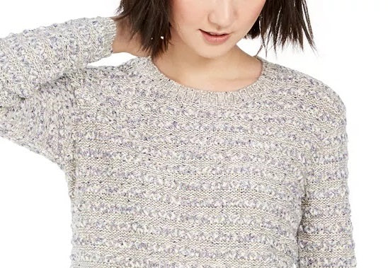 Style & Co Women's Striped Sweater Gray Size X-Large