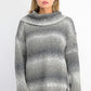 Style & Co Women's Ombre Boucle Sweater Black Size Medium