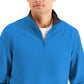 Club Room Men's Stretch 1/4-Zip Fleece Sweatshirt Med Blue Size Small