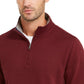Club Room Men's Stretch 1/4-Zip Fleece Sweatshirt Red Size Small