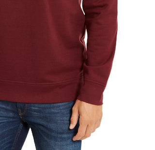 Club Room Men's Stretch 1/4-Zip Fleece Sweatshirt Red Size Small