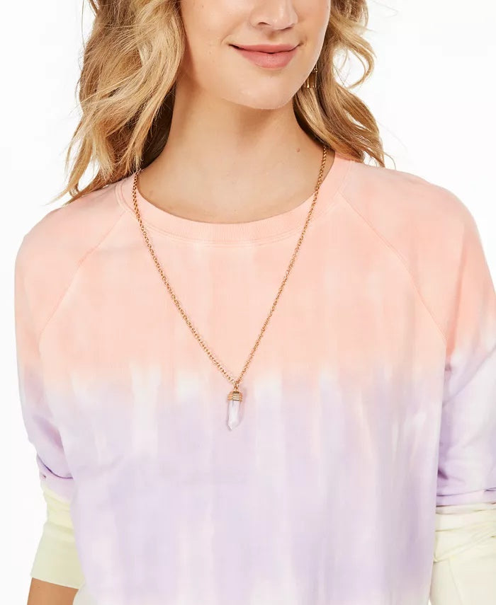 Style & Co Women's Tie-Dye Sweatshirt Multi Size Small