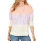 Style & Co Women's Tie-Dye Sweatshirt Pink Size Extra Large