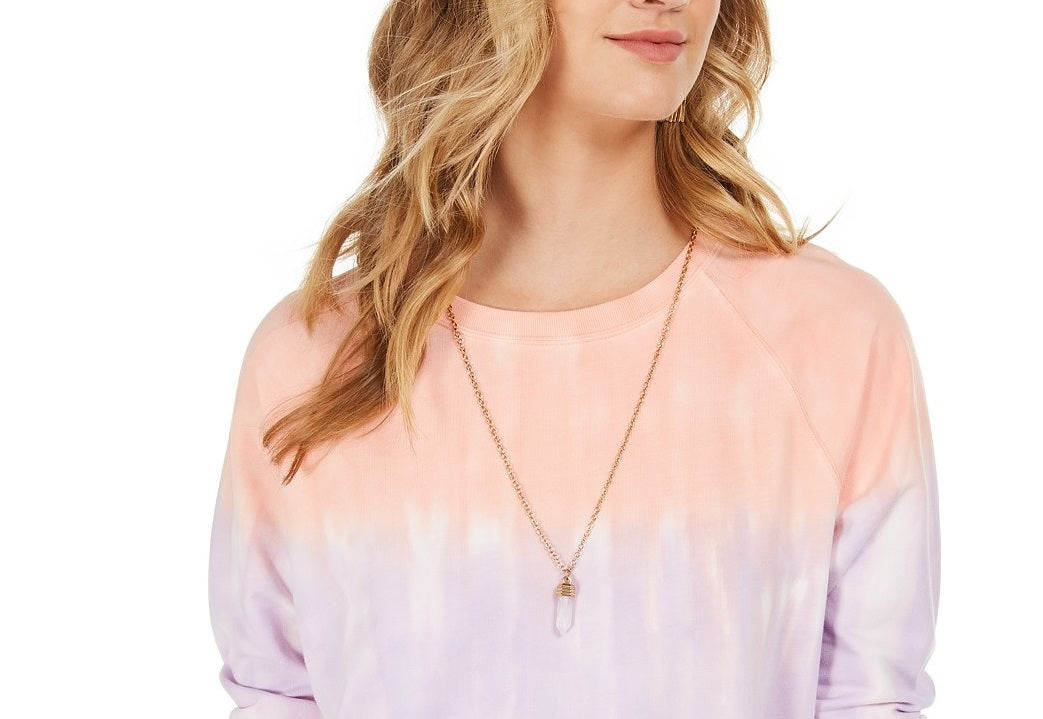 Style & Co Women's Tie-Dye Sweatshirt Sherbet Sunset Size Medium