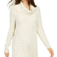 Style & Co Women's Lurex Cowl-Neck Sweater Beige Size XX-Large