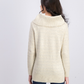 Style & Co Women's Lurex Cowl-Neck Sweater Beige Size Medium