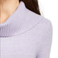 Style & Co Women's Lurex Cowl-Neck Sweater Purple