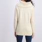 Style & Co Women's Lurex Cowl-Neck Sweater Gray Size Extra Small
