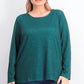 Ideology Women's Plus Size Criss-Cross Workout Top Green Size XXX-Large