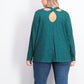 Ideology Women's Plus Size Criss-Cross Workout Top Green Size XXX-Large
