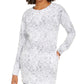 Ideology Women's Snake-Print Tunic White Size X-Small