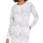 Ideology Women's Snake-Print Tunic White Size Medium