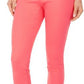 Charter Club Women's Chelsea Twill Tummy-Control Cropped Pants Orange Size 8