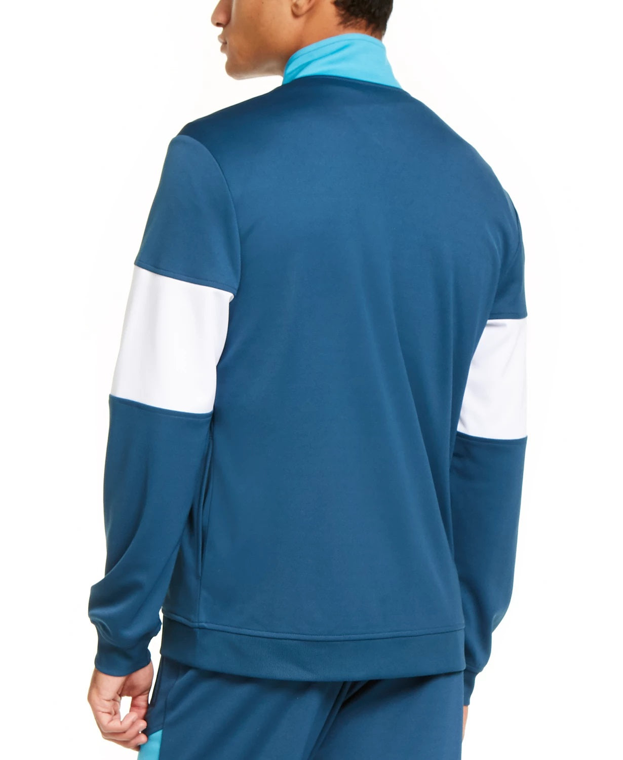 ID Ideology Men's Colorblocked Track Jacket Blue Size Small