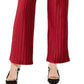 Alfani Women's Pull-On Velvet Wide-Leg Pants Wine Size Extra Large