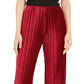 Alfani Women's Velvet Wide-Leg Pants Wine Size Small