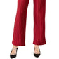 Alfani Women's Velvet Wide-Leg Pants Wine Size Small