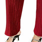 Alfani Women's Velvet Wide-Leg Pants Wine Size Large