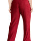 Alfani Women's Plus Size Pull-On Velvet Wide-Leg Pants Red Size Extra Large