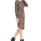 Alfani Women's Alfan Leopard Print Faux-Wrap Dress Pink Size Large