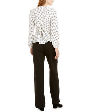 Alfani Women's Riveted Wide-Leg Pants Black Size Medium