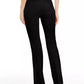 Alfani Women's Petite Belted Wide-Waistband Trouser Pants  Black Size 10