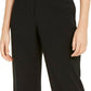 Alfani Women's Buckle Waist Cropped Pants Black Size 16