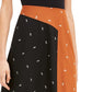 Alfani Women's Asymmetrical Twin-Print Skirt Brown Size 12
