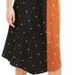Alfani Women's Asymmetrical Twin-Print Skirt Brown Size 8