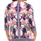 JM Collection Women's Plus Size Printed Keyhole Tunic Purple Size 0 Extra Large