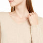 Alfani Women's V Neck Tunic Sweater Beigekhaki Size X-Large