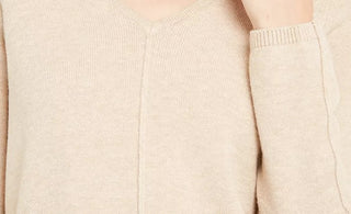 Alfani Women's V Neck Tunic Sweater Beigekhaki Size X-Large