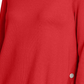 Alfani Women's Petite Hardware Seamed Pullover Sweater Medium Red Size Petite